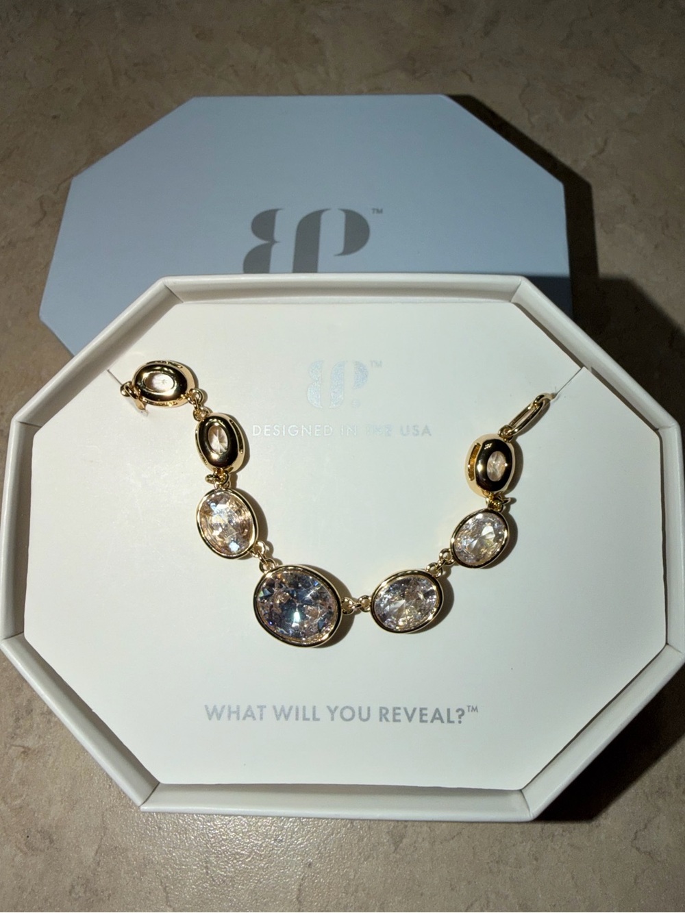 Bomb Party Necklace-Dream of Me Always Diamond CZ on Gold NK85831